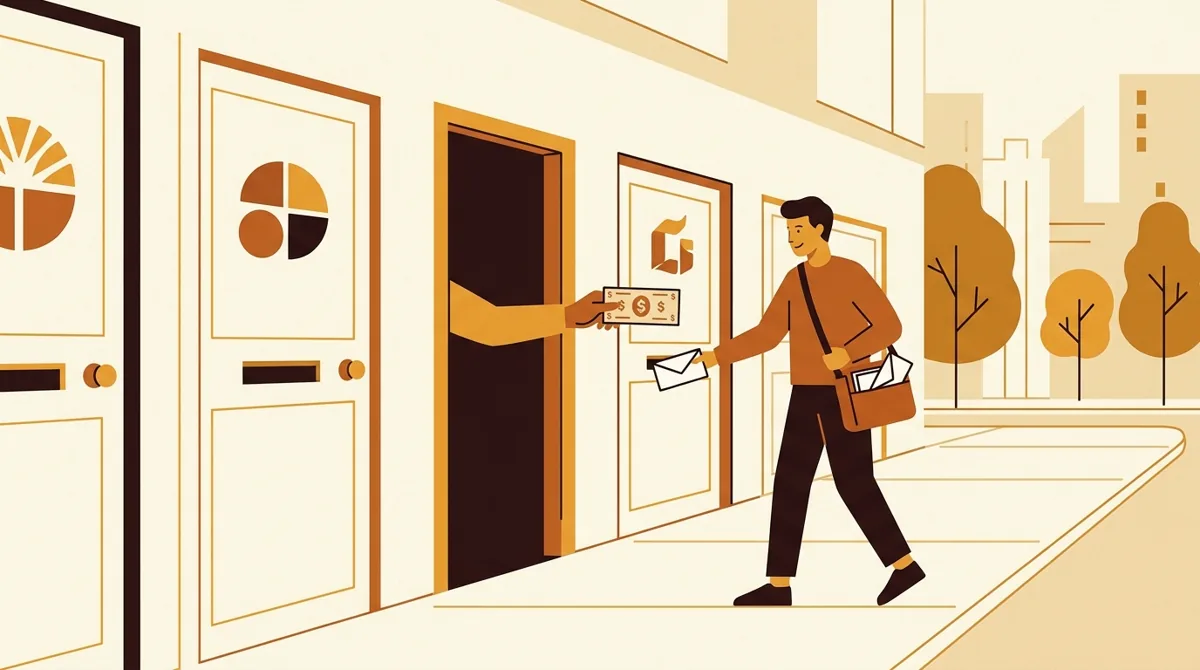 A creator pitching brands and receiving a first paycheck