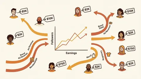 Creator Income Examples 2026: 9 Real Case Studies With Numbers